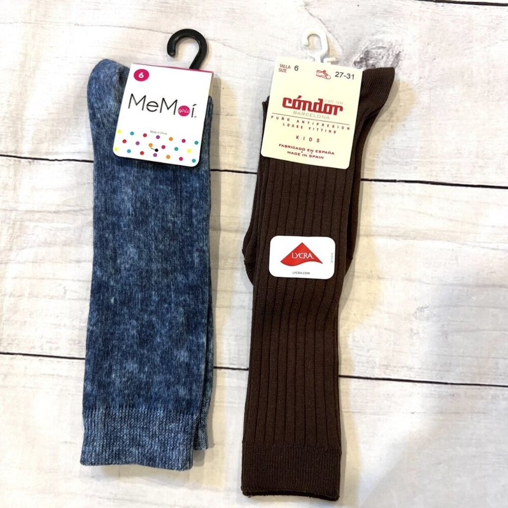 🆕NWT Bundle Of 2 Knee Socks Condor/Memoi